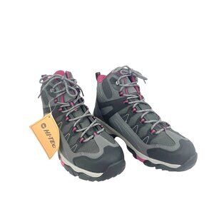 Hi-Tec Thorpe Mid I Womens Hiking Boots Charcoal/Wine US 11/UK 9/EU 43 Lightweig